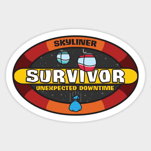 Skyliner Survivor Sticker by brkgnews